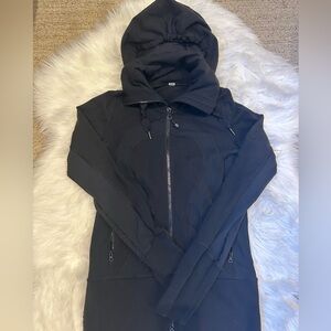 Preowned Lululemon Black Hoodie Jacket Size 4!